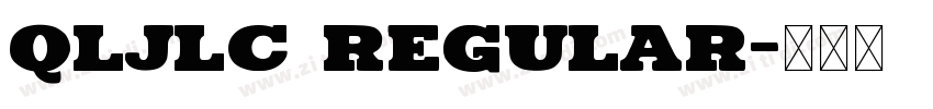 QlJlC Regular字体转换